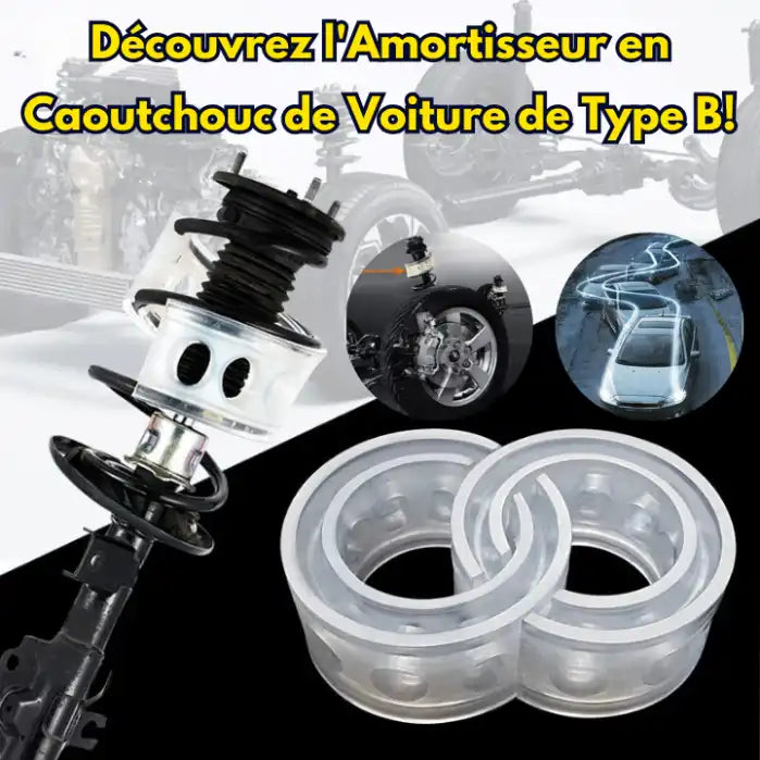 Coussin d'Amortisseur Universel pour Ressort de Voiture (2 Pièces)