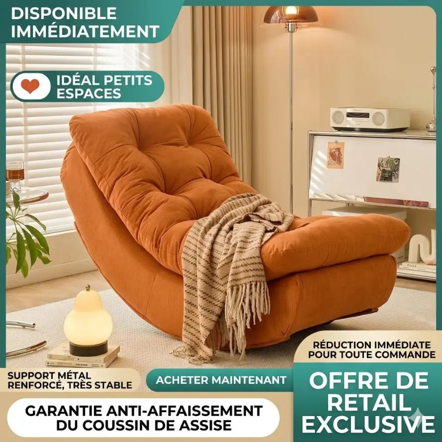 Chaise Relax Dotée d’une Balançoire Adulte