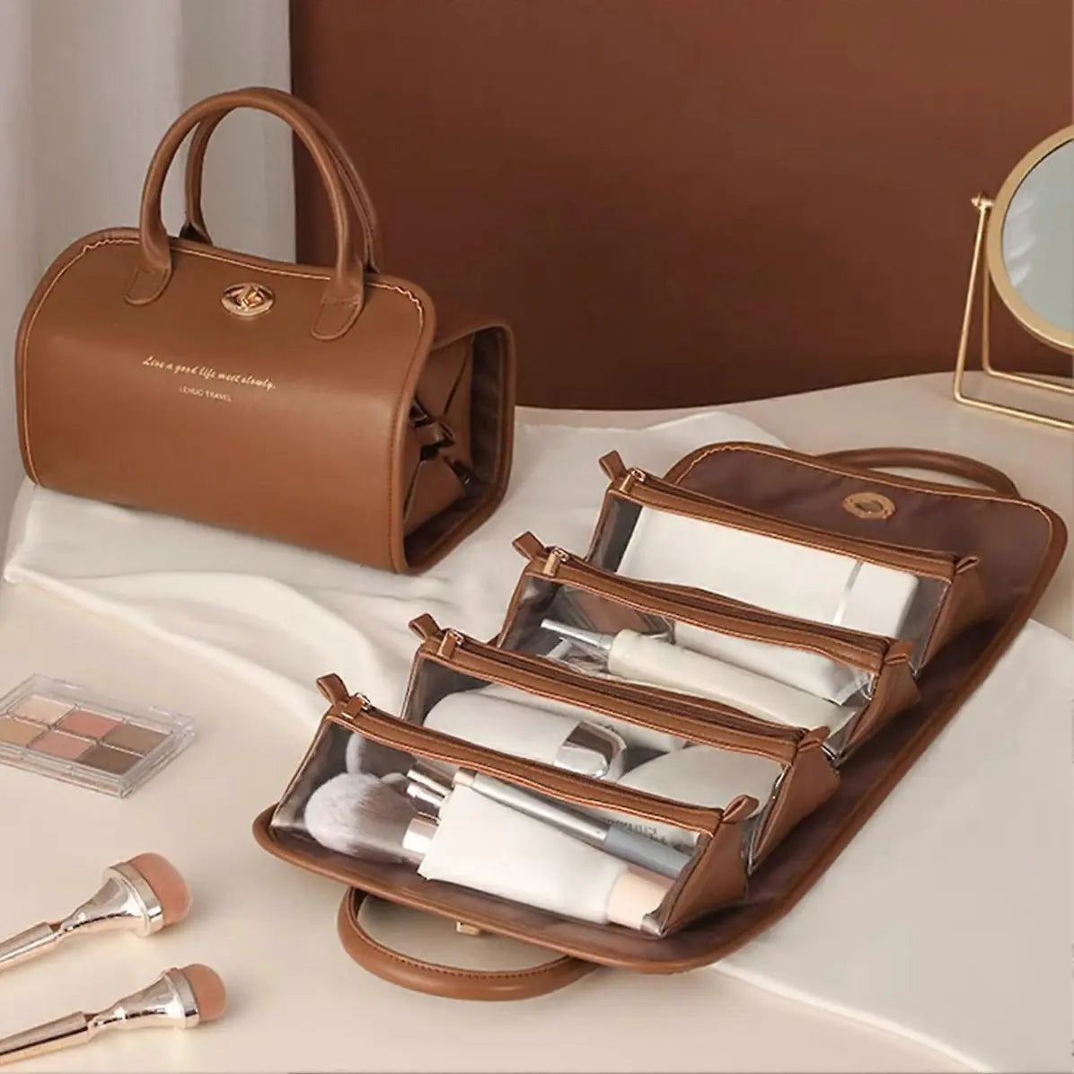 Trousse de Rangement Étanche pour Salle de Bain