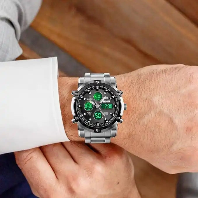 Montre Chronographe Analogique et Numérique 2024
