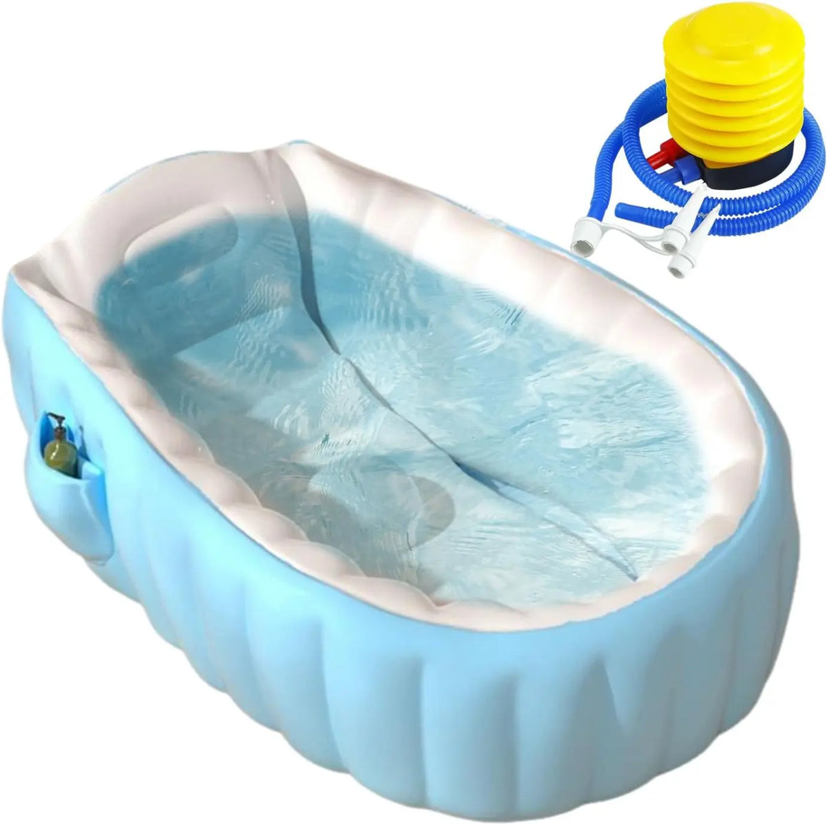 Baignoire Bébé Gonflable avec Pompe à Pied