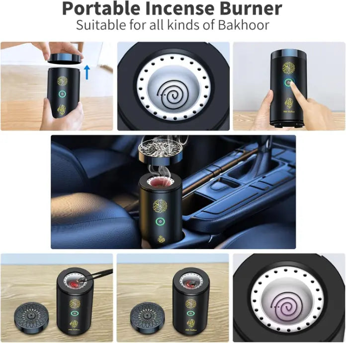 Brûleur d'Encens Mubkhar avec Lecteur de Coran