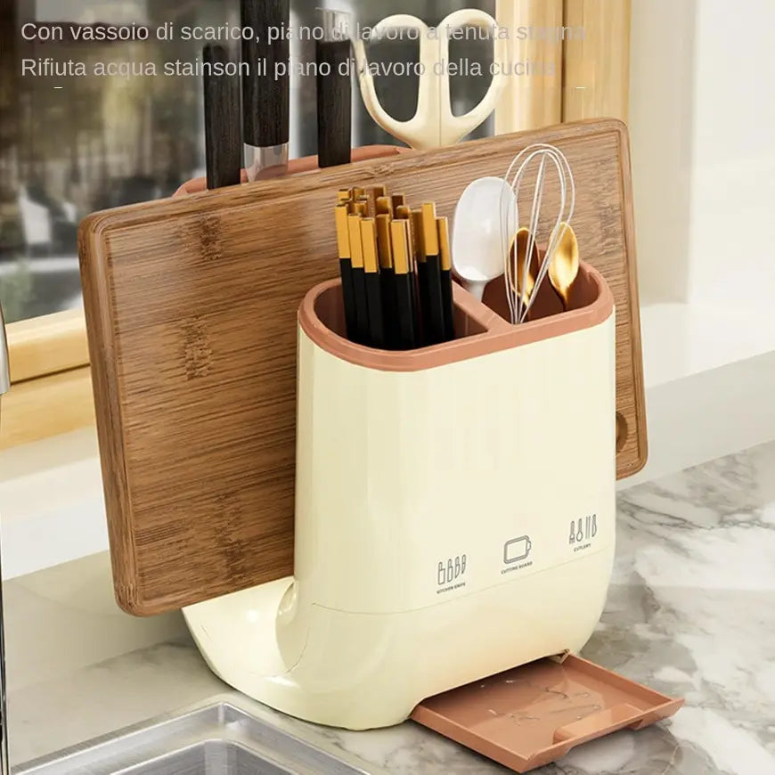 Support de Cuisine pour Couteaux et Planche