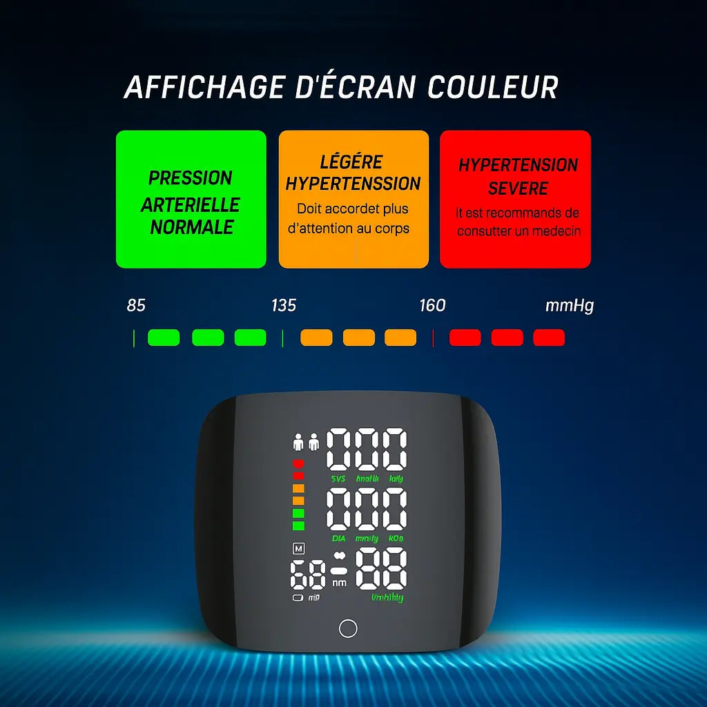 Tensiomètre de Poignet Rechargeable