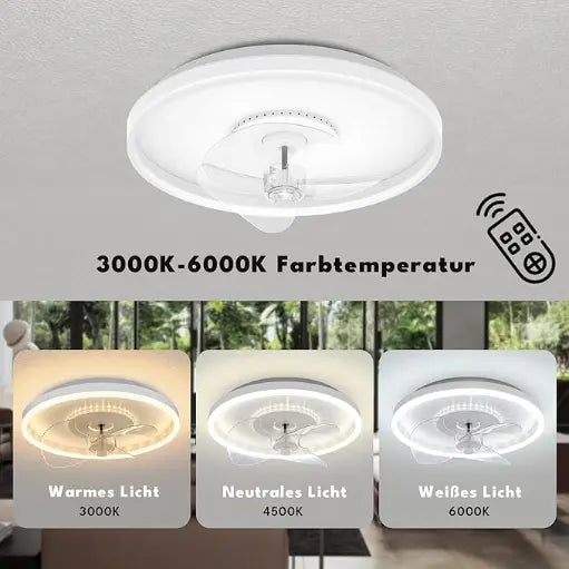 Ventilateur de plafond avec éclairage LED