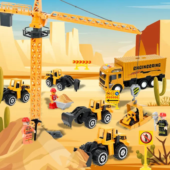 Camion Grue et Engins de Chantier pour Enfants