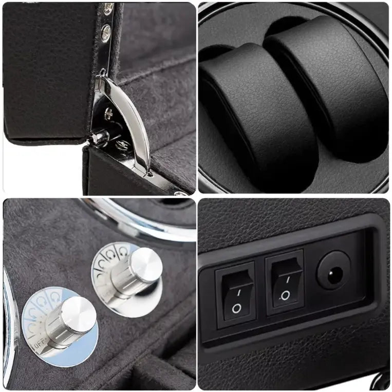 Boîte de Rangement pour 10 Montres avec Rotation
