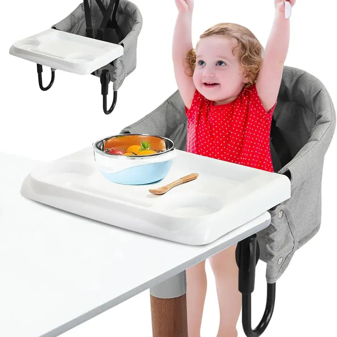 Chaise Haute Bébé Pliable avec Plateau