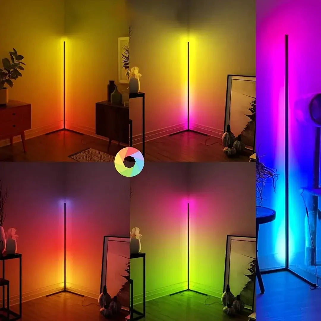 Lampe d’Angle LED RGB avec Télécommande RF
