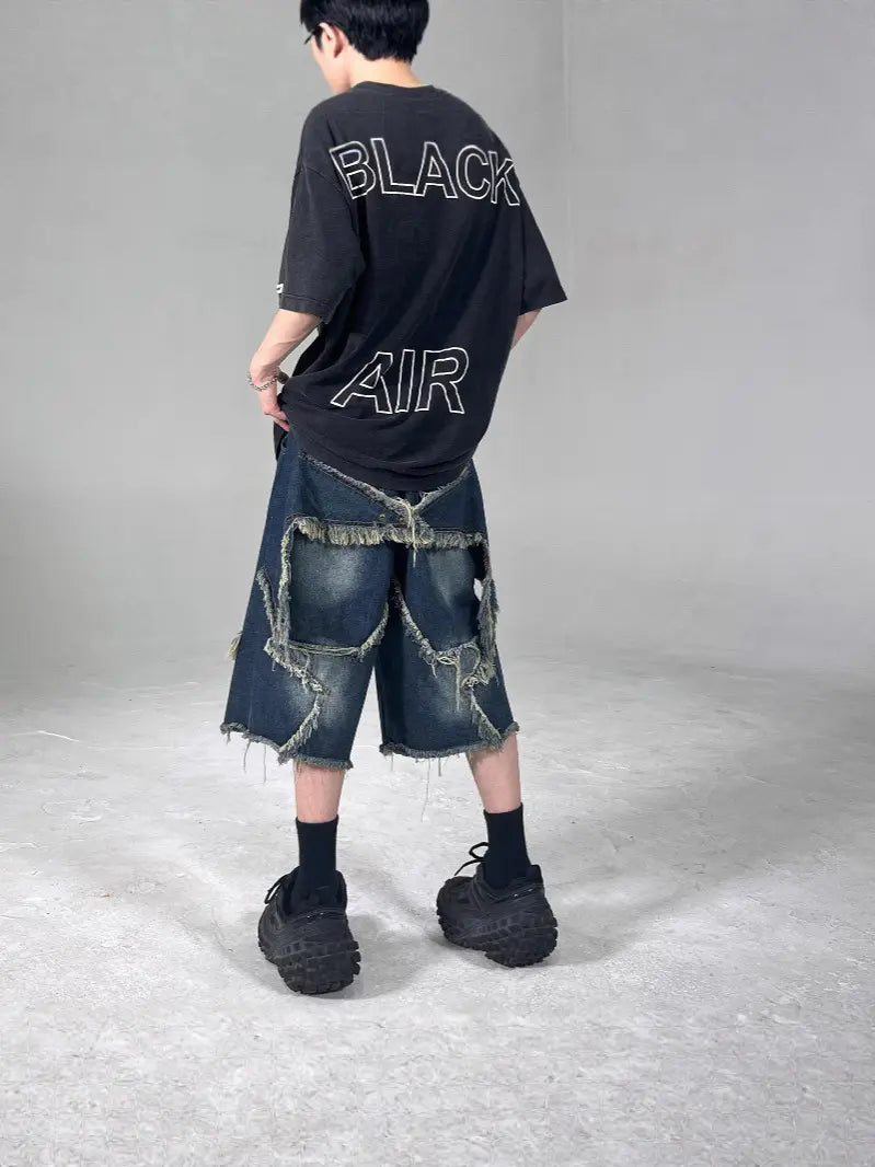 Shorts en Denim avec étoile rétro