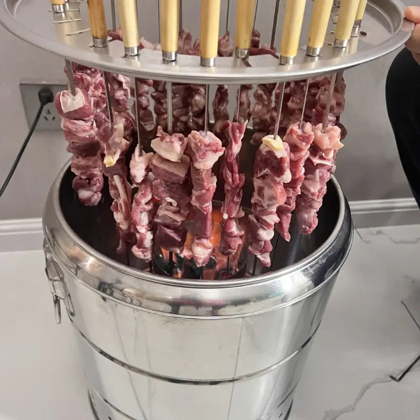 Barbecue Charbon Inox Sans Fumée
