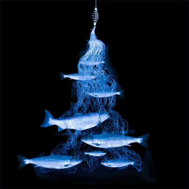 10X Filet de Pêche Multi-Taille avec Perles Lumineuses