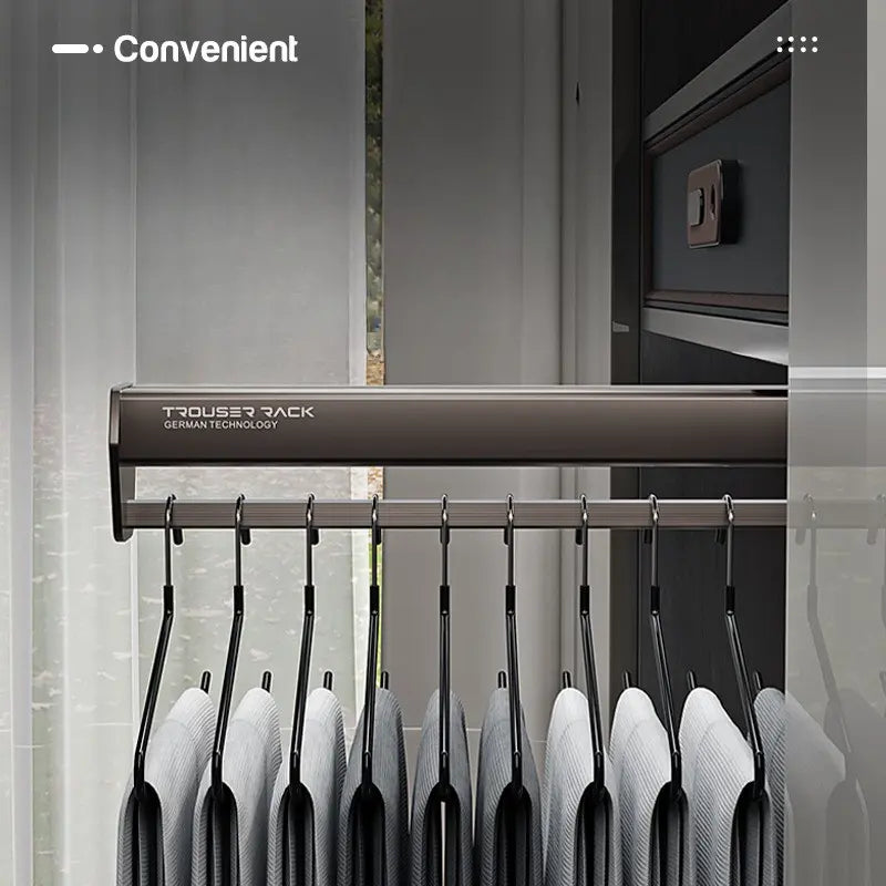 Range-Pantalons Coulissant en Métal Durable