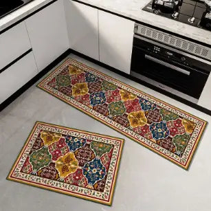 Tapis Antidérapant en Velours de Cristal