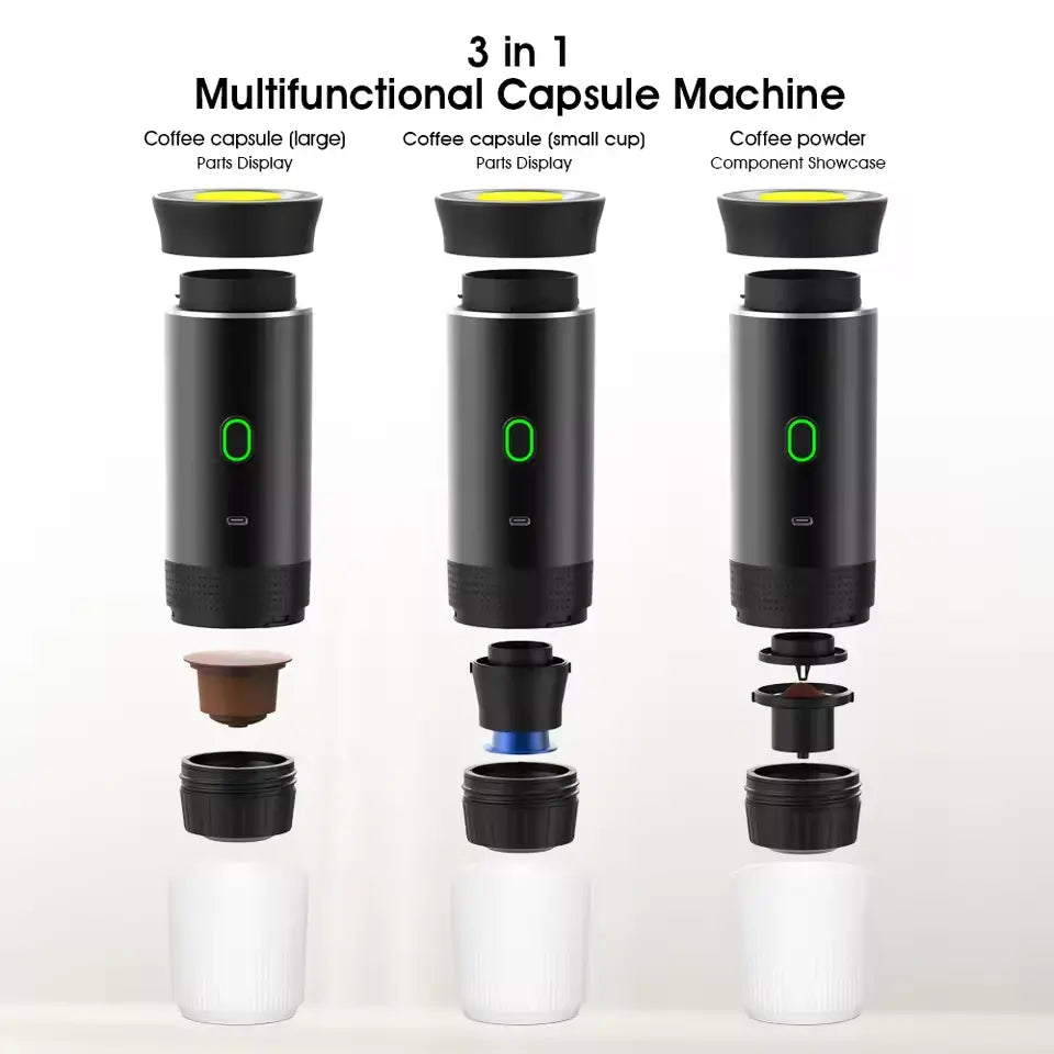 Machine à Café Portable 3-en-1 Sans Fil