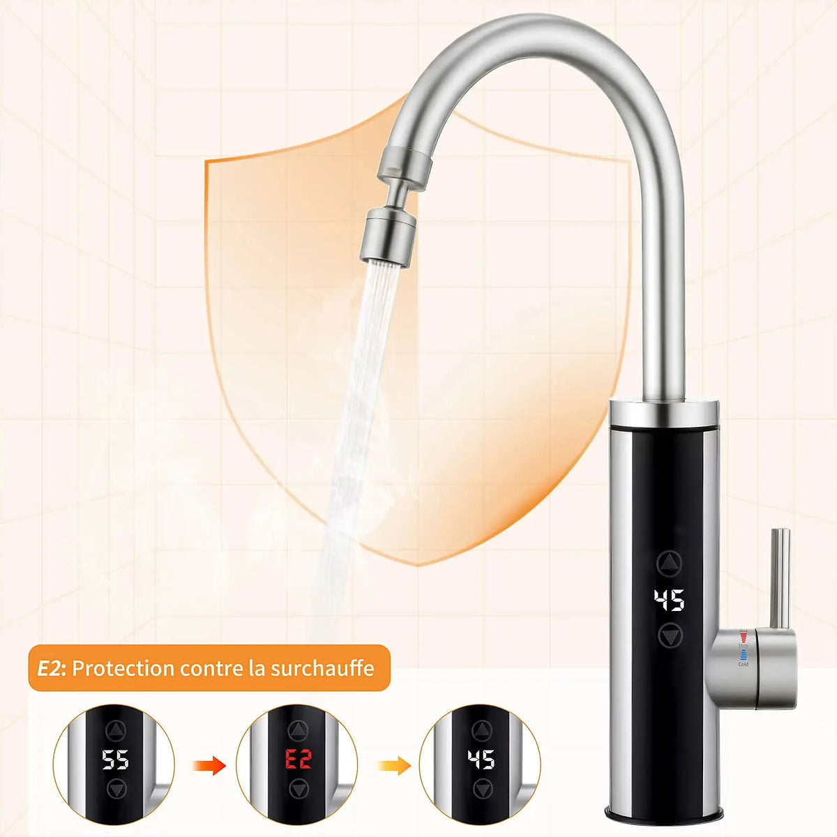 Robinet Électrique avec Chauffage Intégré