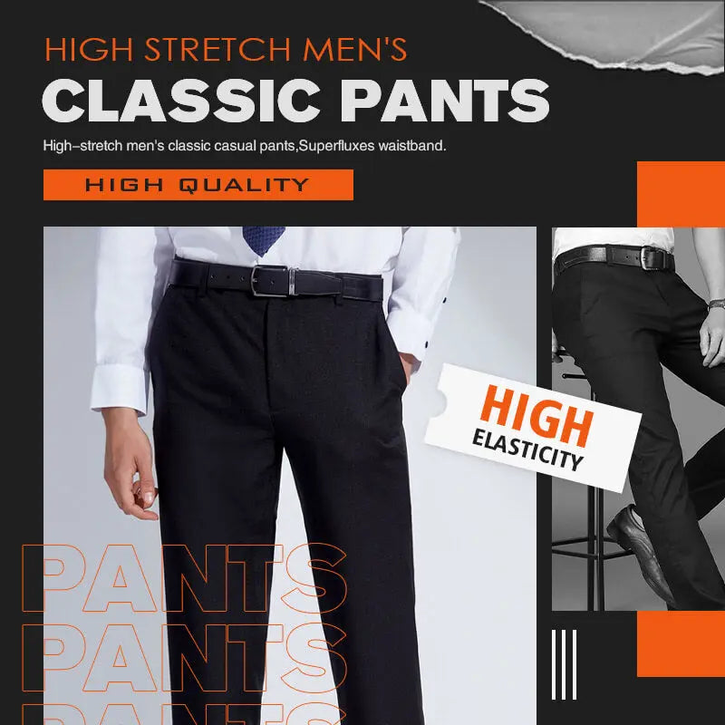 Pantalon Classique Homme à Taille Extensible