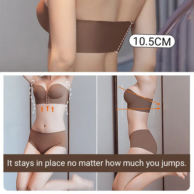 Soutien-Gorge Sans Bretelles à Fermeture Frontale