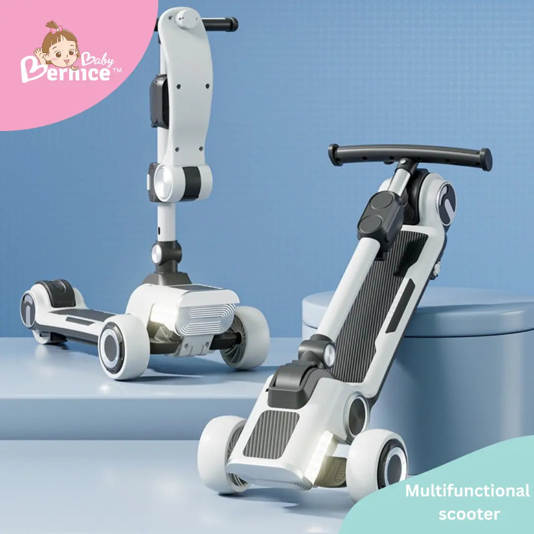 Scooter Tricycle Pliable pour Enfant avec Trois Roues