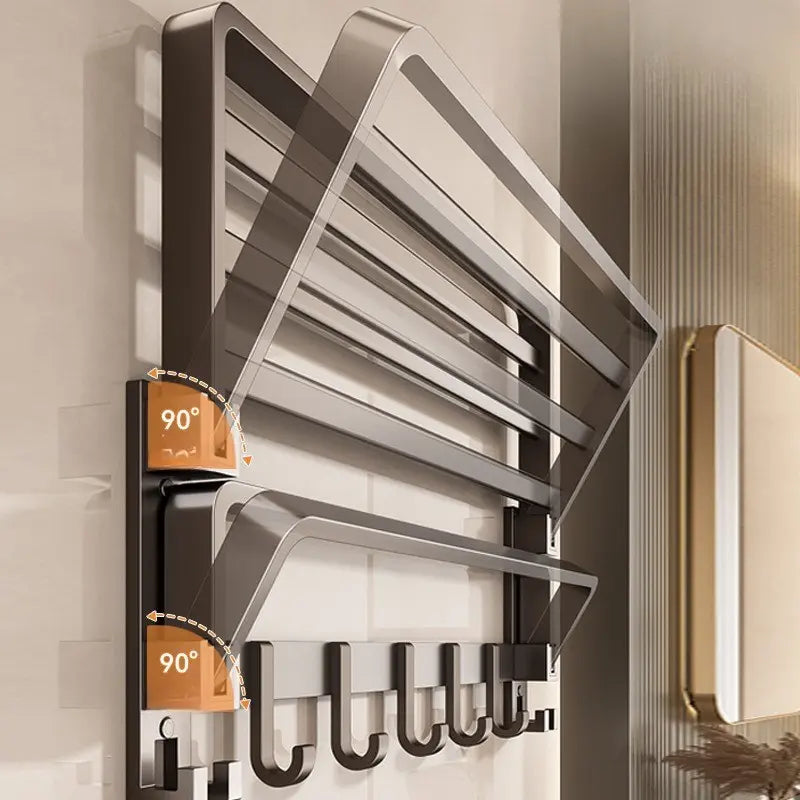 Porte-serviettes Mural en Acier Carbone