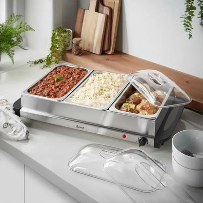 Réchaud Électrique de Table avec Plateaux Amovibles