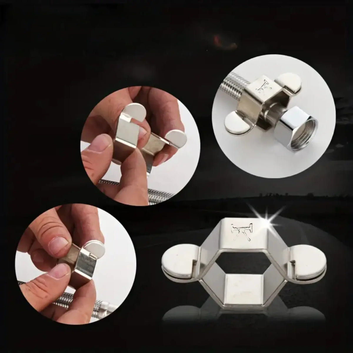 5 Clés à Boulons Doubles Pièces Compactes