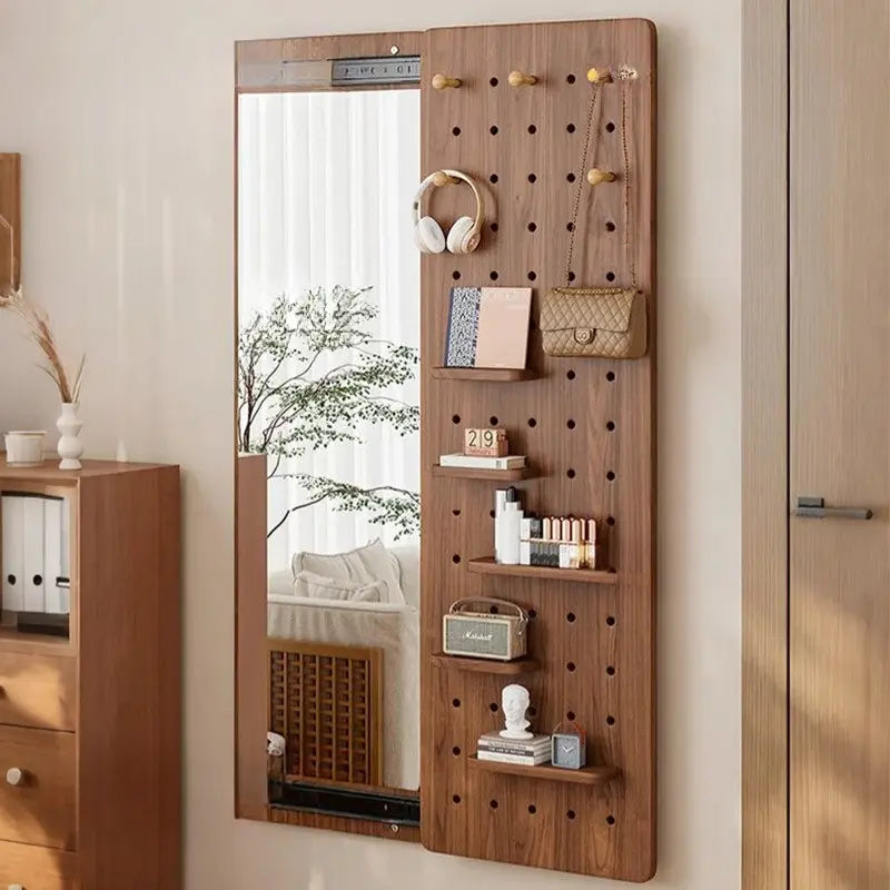 Grand Miroir Invisible à Cadre Bois