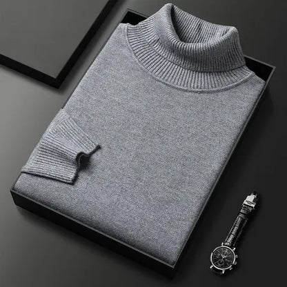 Pull Col Roulé en Laine Mérinos