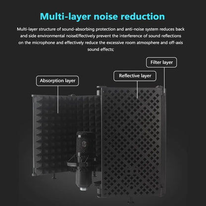 Écran Anti-Bruit pour Microphone de Studio