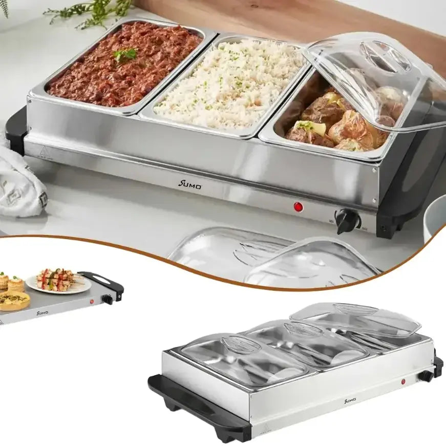 Réchaud Électrique de Table avec Plateaux Amovibles