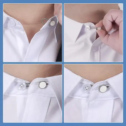 Lot 10 Boutons d'Extension de Col Pratique