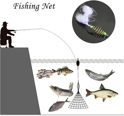 Filet de Pêche Multi-Taille avec Perles Lumineuses