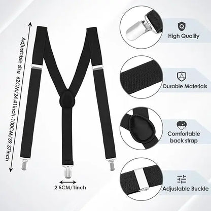 Bretelles Hommes 3.5 cm à Trois Pinces