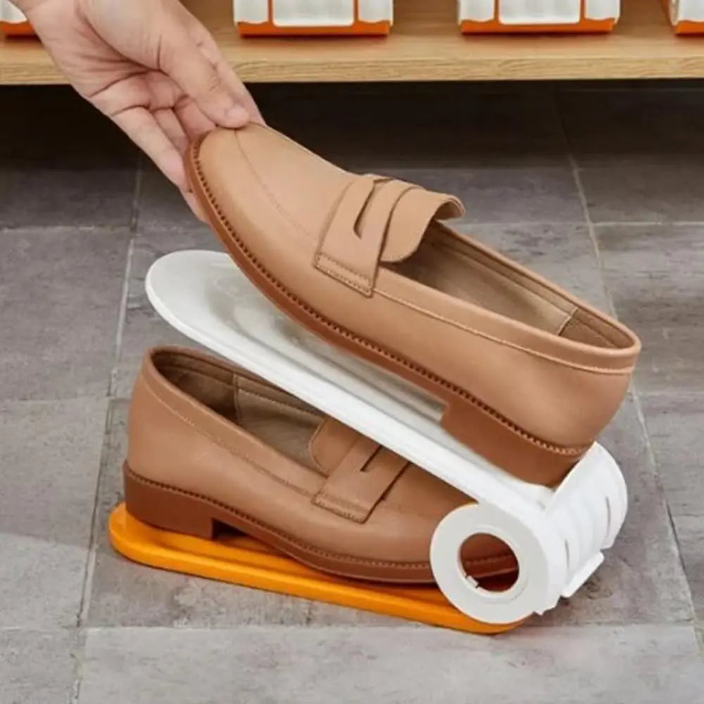 3X Organisateurs de Chaussures Empilables Ajustables
