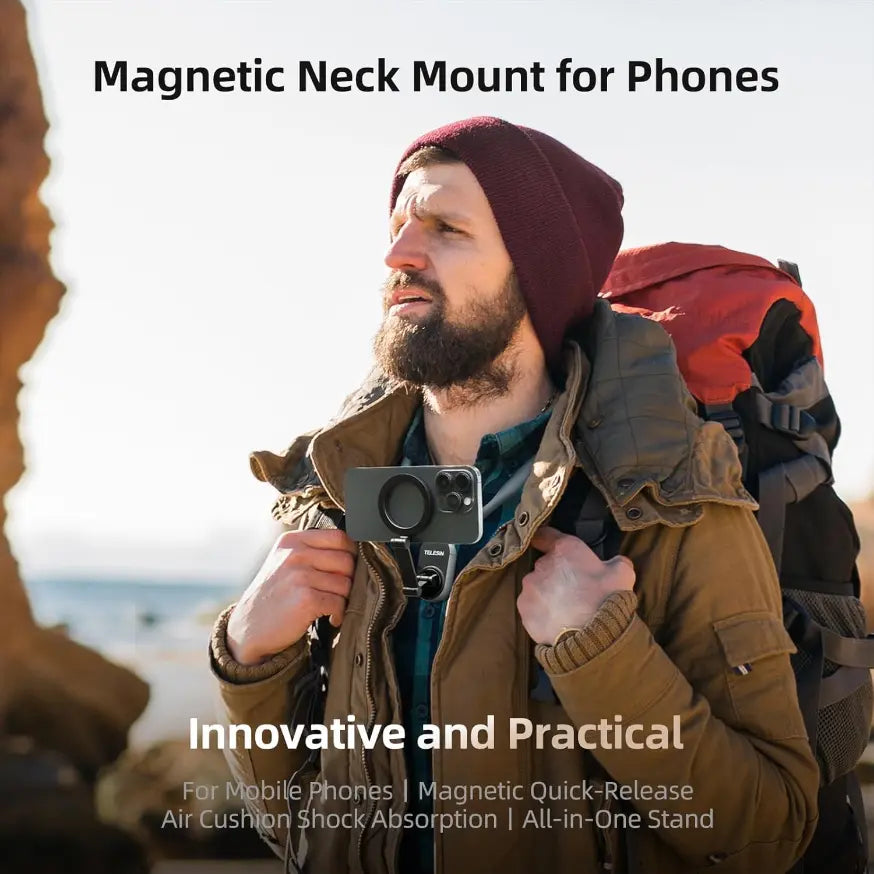 Support Magnétique Tour de Cou pour Téléphone