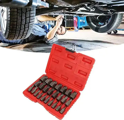 Pack d'extracteurs de vis 25 pièces en acier allié