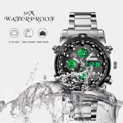 Montre Chronographe Analogique et Numérique 2024