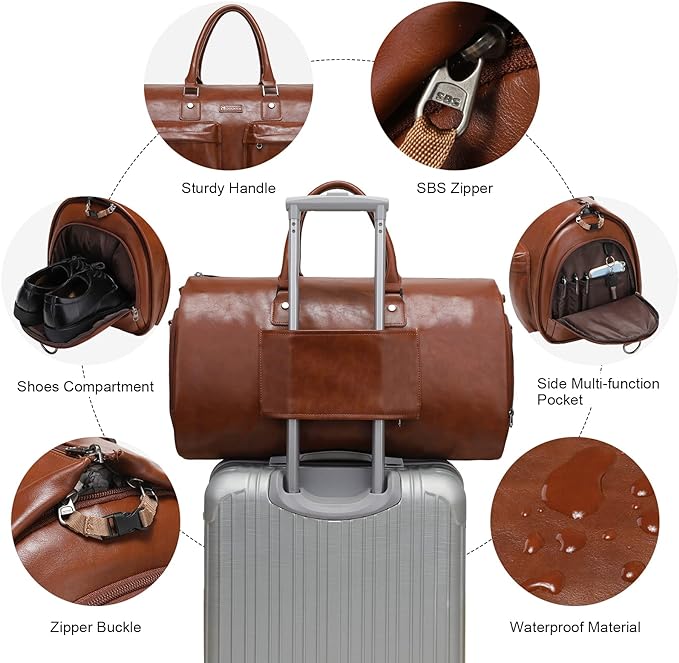 Sac de voyage convertible avec poignées