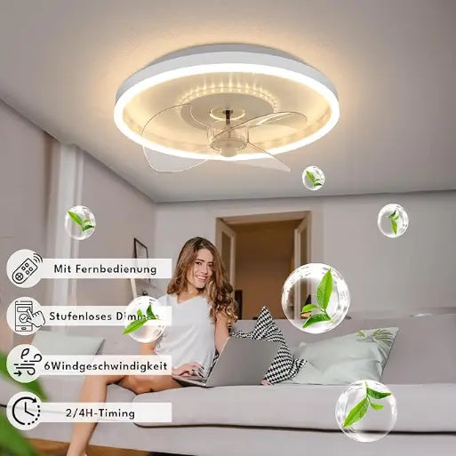 Ventilateur de plafond avec éclairage LED