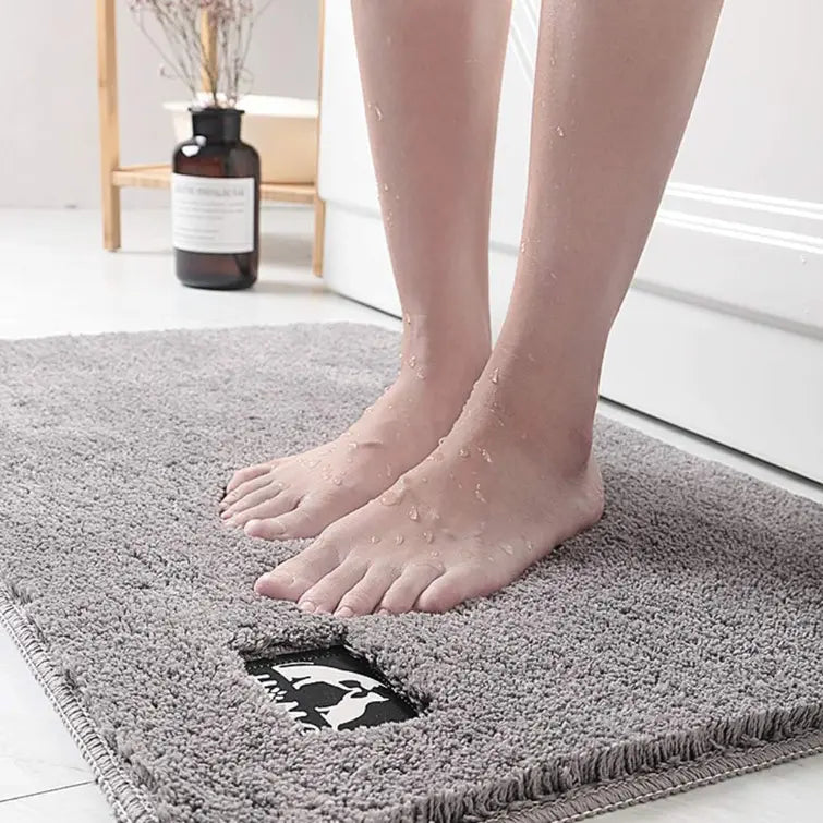 Tapis de bain en velours et antidérapant