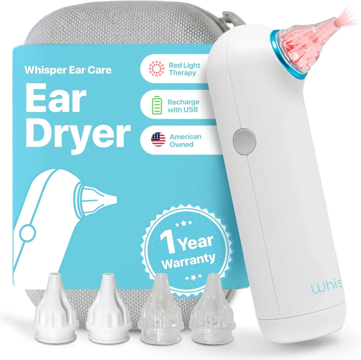 Appareil de séchage d’oreille rechargeable