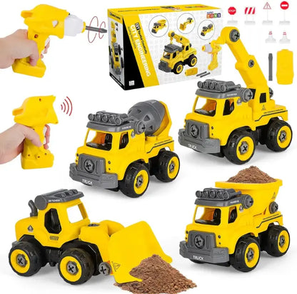 Set de Camions de Construction 4-en-1