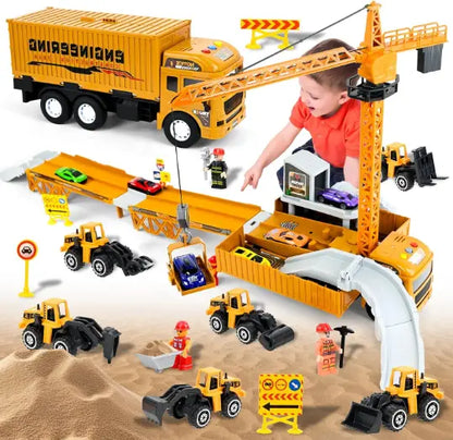 Camion Grue et Engins de Chantier pour Enfants