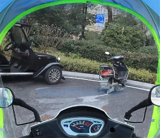 Parasol de Moto Anti-Pluie et Soleil