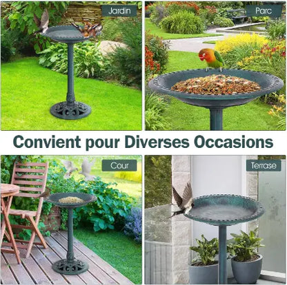 Bain d’Oiseaux de Jardin en Résine Durable