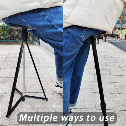 Canne de Marche avec Siège Pliable Réglable