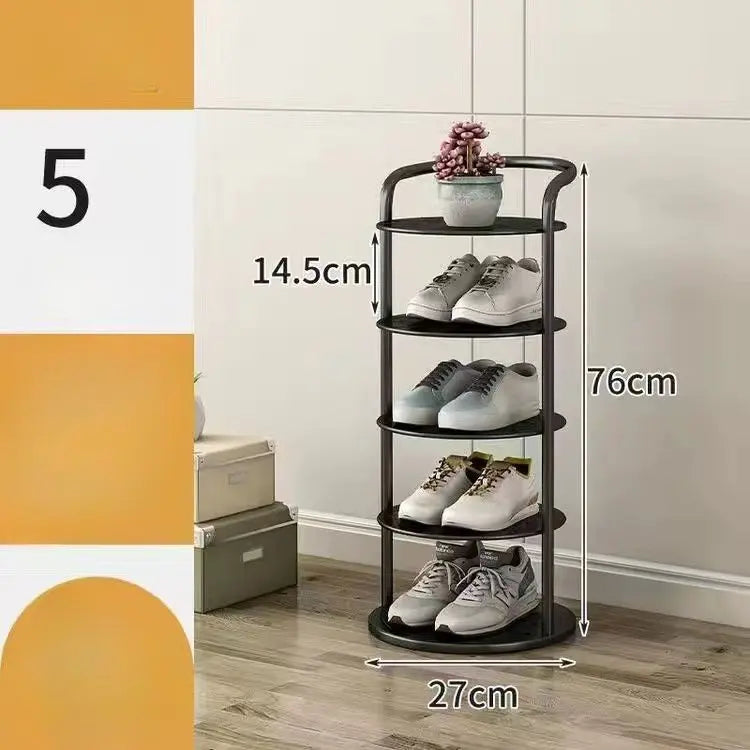 Étagère à Chaussures Métallique 5 Niveaux