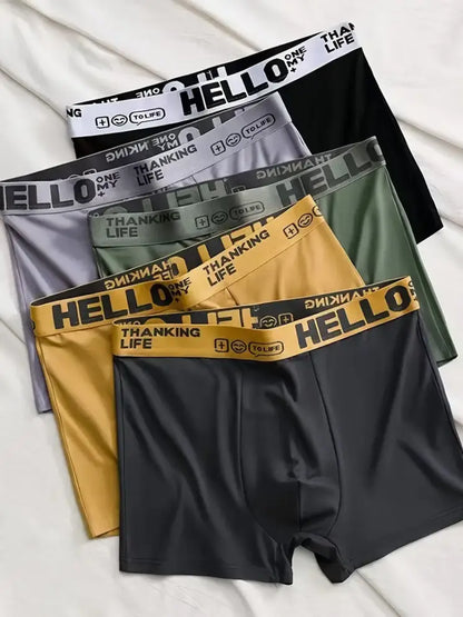 Lot de 5 Boxers Homme en Coton Doux