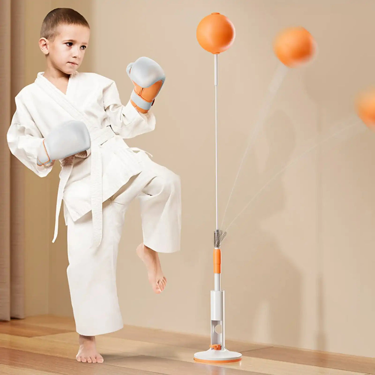Balle de Boxe Autoportante Réglable
