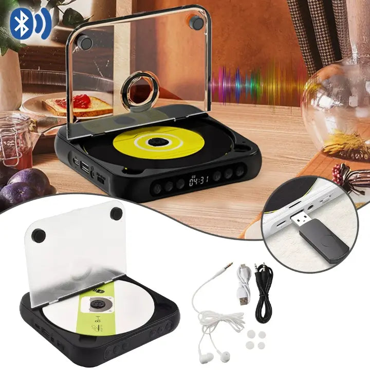 Lecteur CD Rechargeable avec Bluetooth